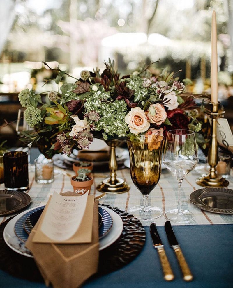 Tendencias deco bodas. Minuta