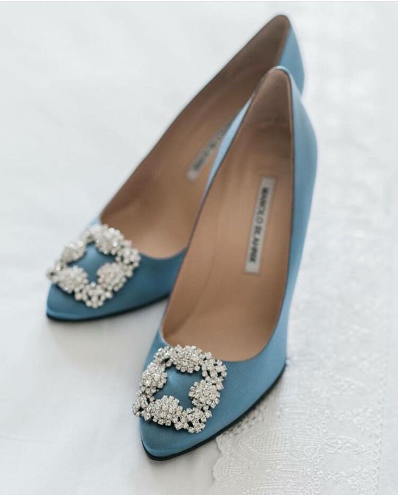 Zapatos Malo Blahnik clásicos para novia