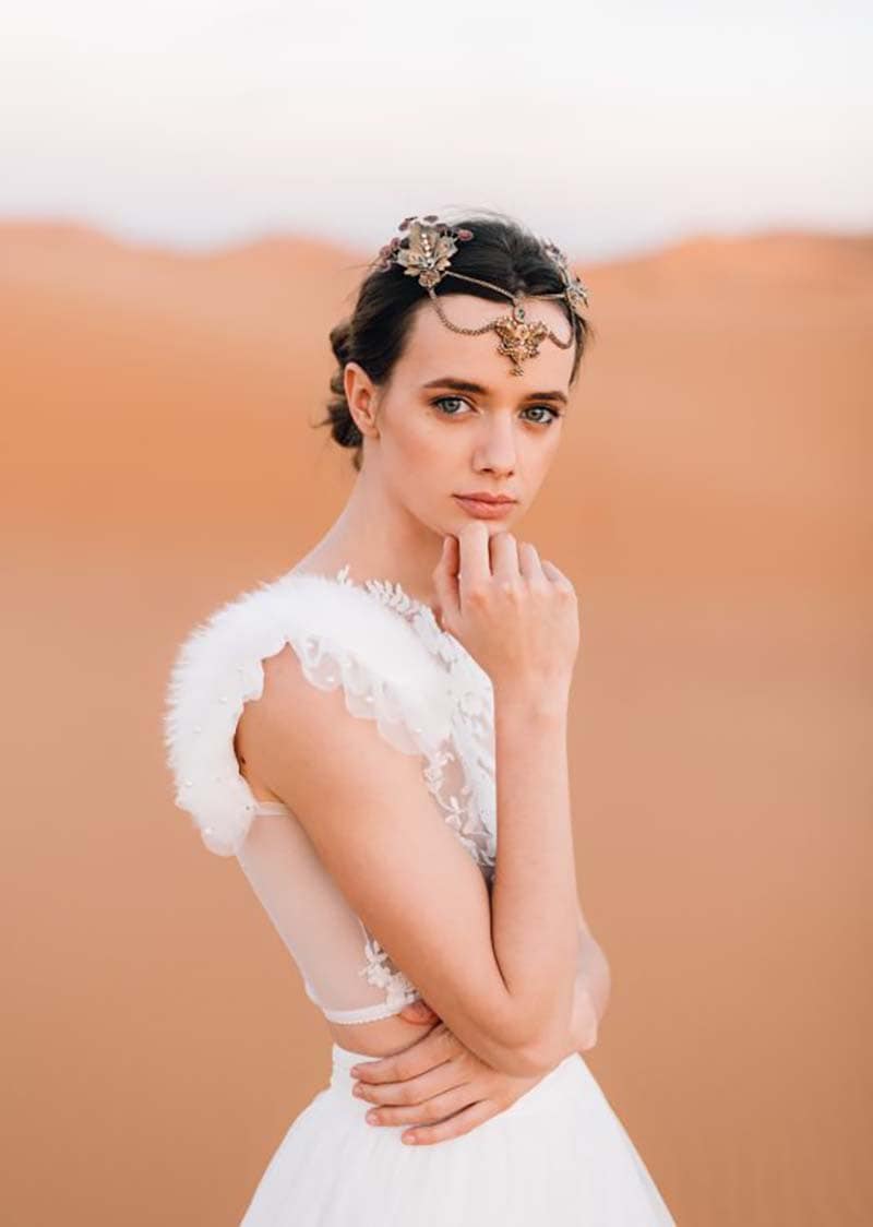 Tiaras originales con piezas de orfebrería