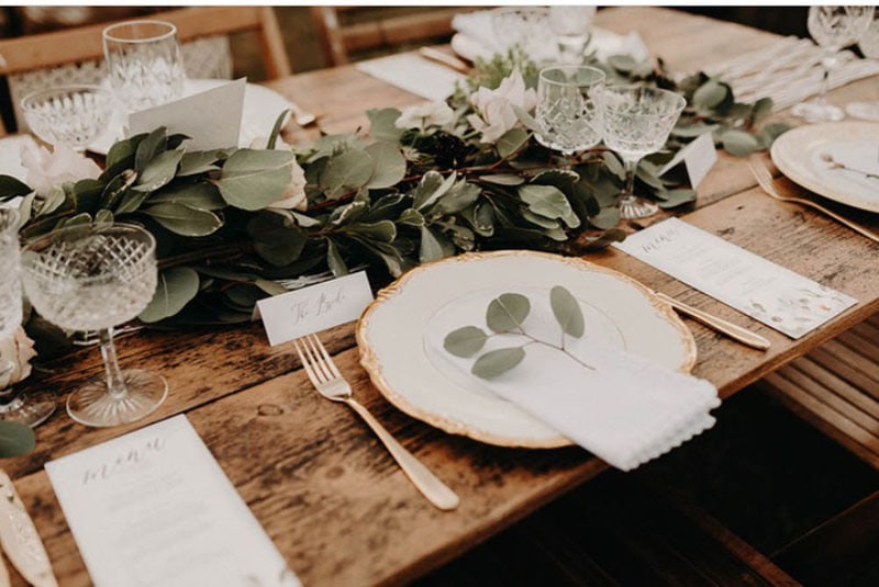 Tendencias deco bodas. Minuta