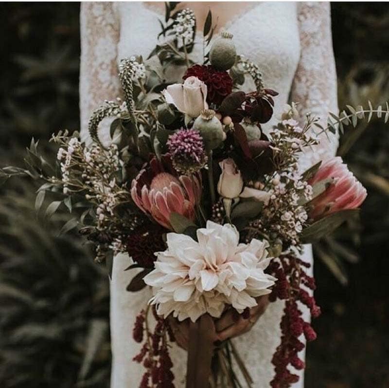 ramo de novia despeluchado