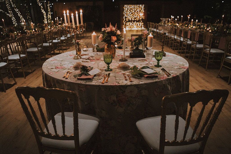 Mesa nupcial Sueño de una noche de verano