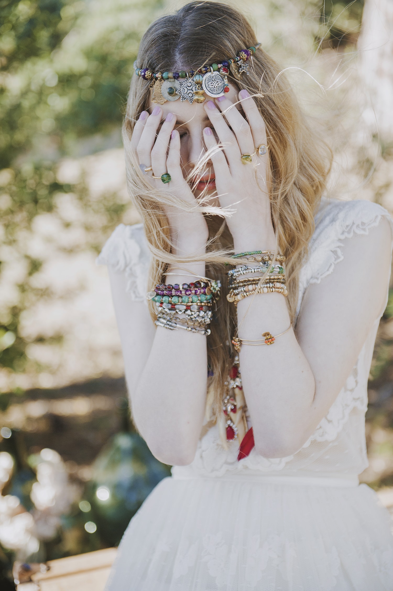 Novia boho chic vestidos-Love Lovely