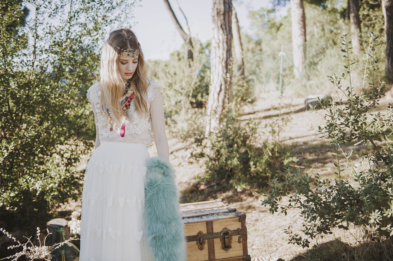 Novia boho chic-Love Lovely